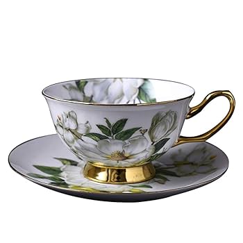 Amazon｜ティーカップソーサー 美しい赤は、パターンのコーヒー
